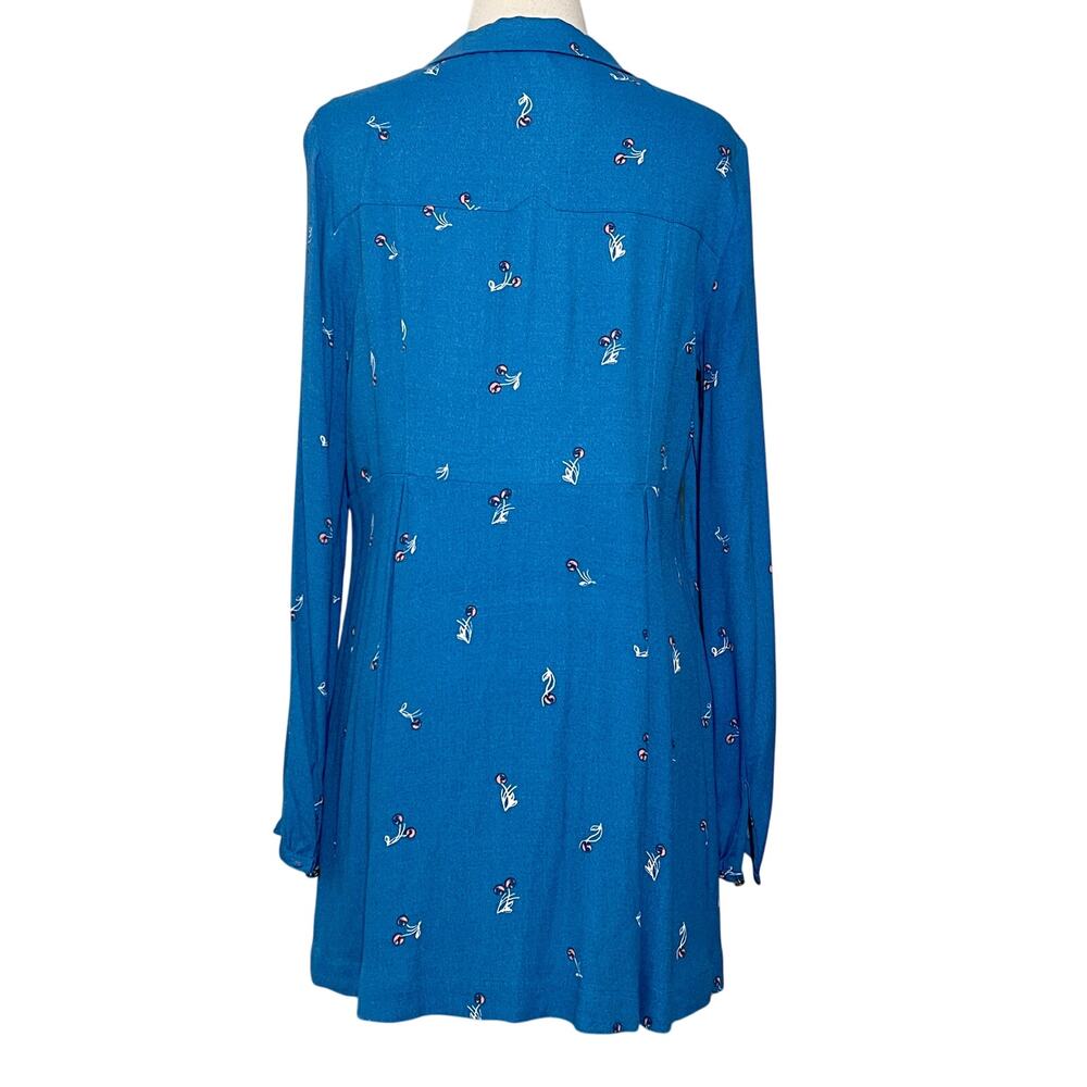 Free People SZ S Blue Tunic Dress - Picture 5 of 8
